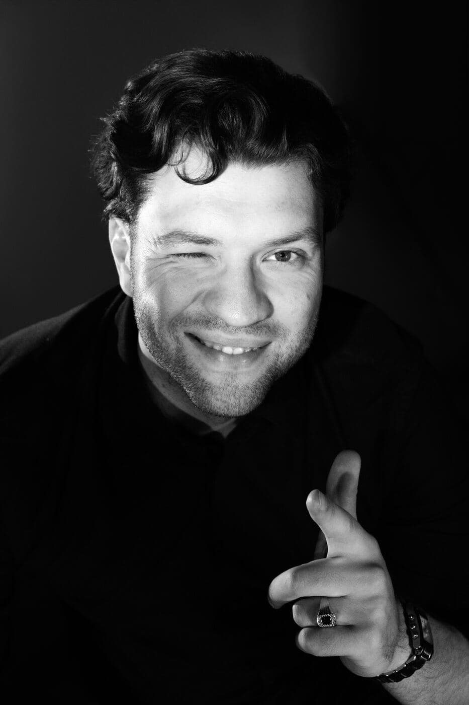 Marcel Gorlami, playful portrait
